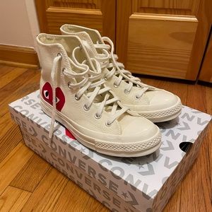 Converse x Comme des Garçons PLAY Chuck CDG Size 8 Womens Size 6 Mens